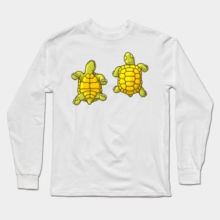 Tortoise Illustration - Sulcata Tortoise Long Sleeve T-Shirt